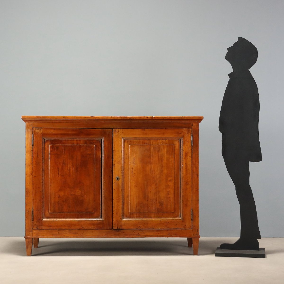 Credenza Direttorio in Pioppo Tinto Noce Italia Inizio XIX Secolo-photo-2