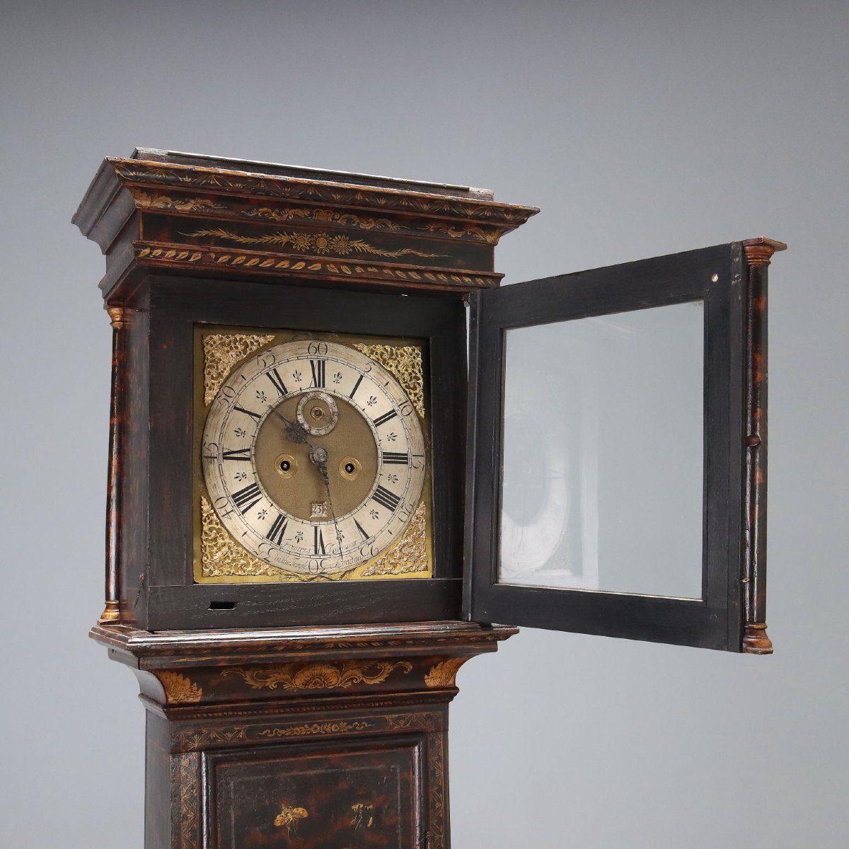 Orologio a Pendolo Antico Francis Robinson Rovere XVIII Secolo-photo-4