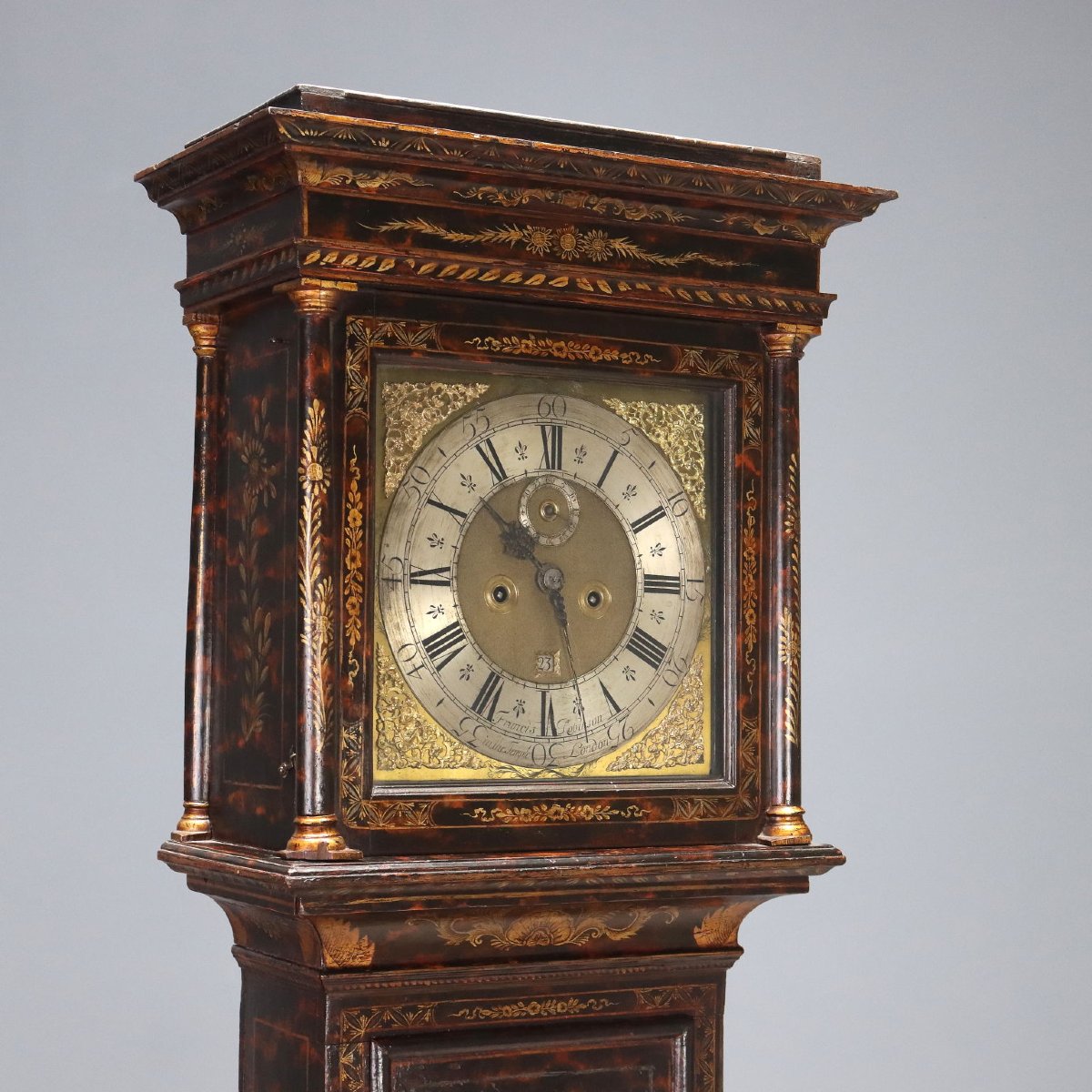 Orologio a Pendolo Antico Francis Robinson Rovere XVIII Secolo-photo-1