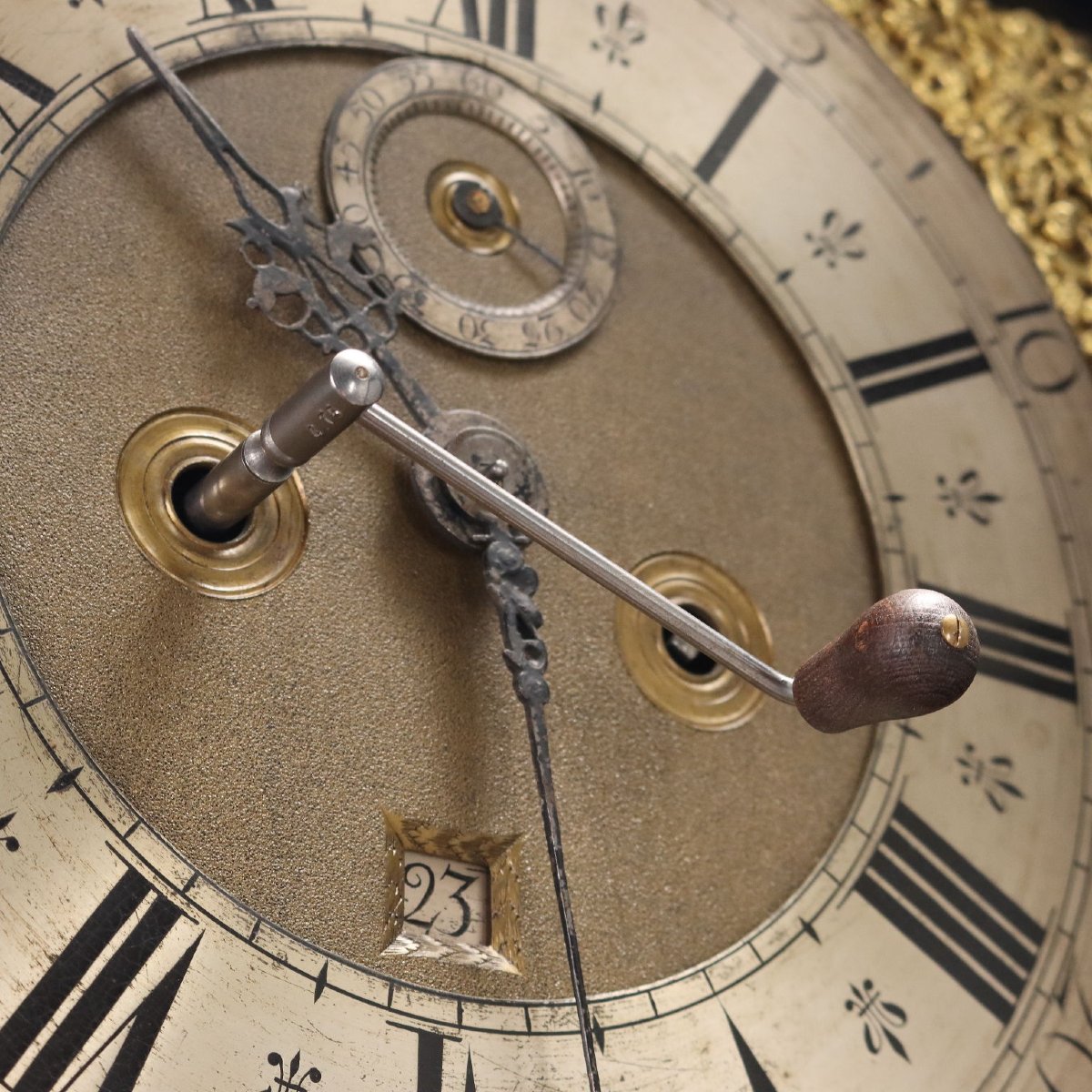 Orologio a Pendolo Antico Francis Robinson Rovere XVIII Secolo-photo-3