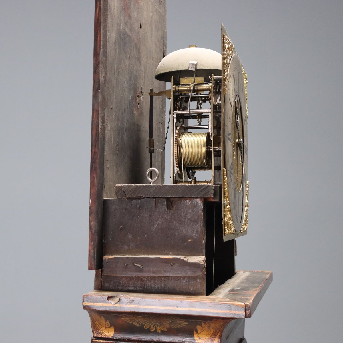 Orologio a Pendolo Antico Francis Robinson Rovere XVIII Secolo-photo-5