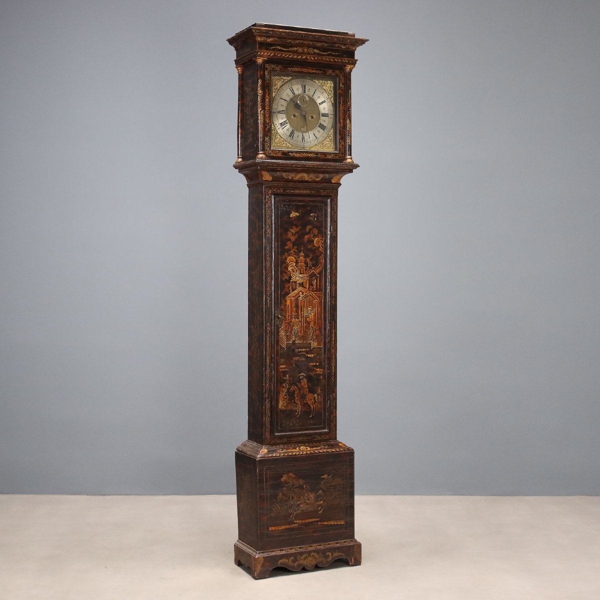 Orologio a Pendolo Antico Francis Robinson Rovere XVIII Secolo