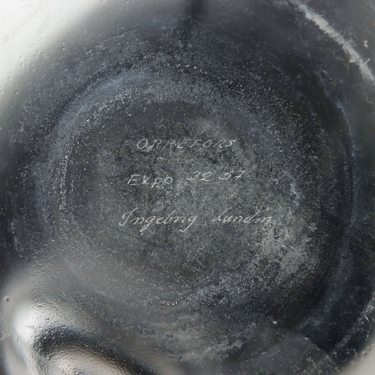 Vaso Mela Design Ingeborg Lundin per Orrefors Svezia 1957 Originale-photo-1