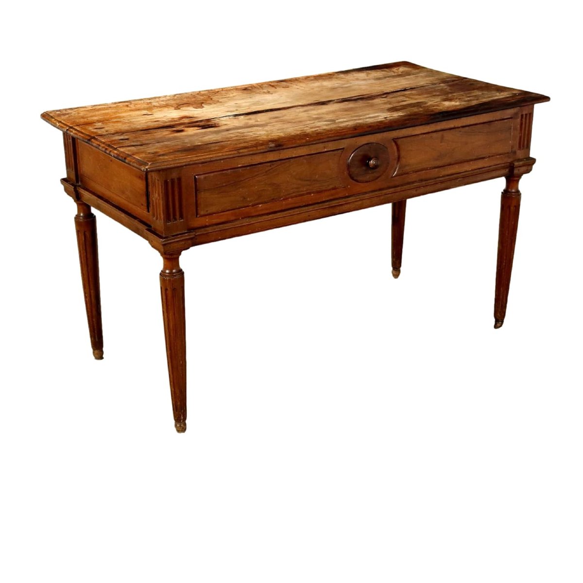 Tavolo Neoclassico Antico Noce Pioppo Italia XVIII Secolo