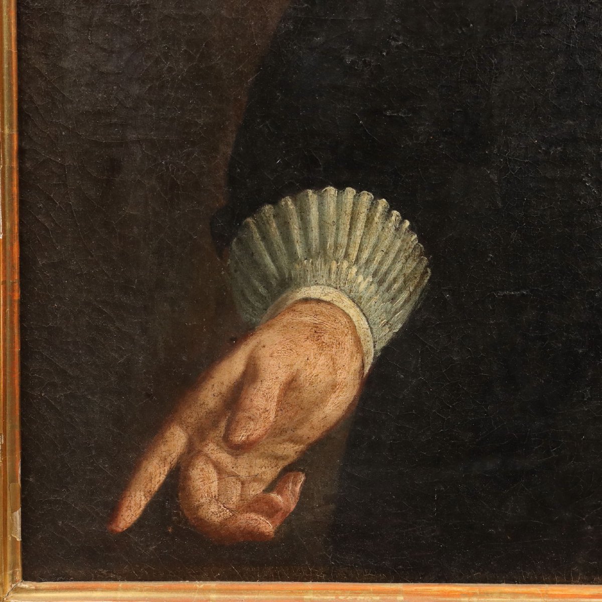 Dipinto Antico Ritratto di Prelato Olio su Tela Italia XVIII Secolo Originale-photo-1