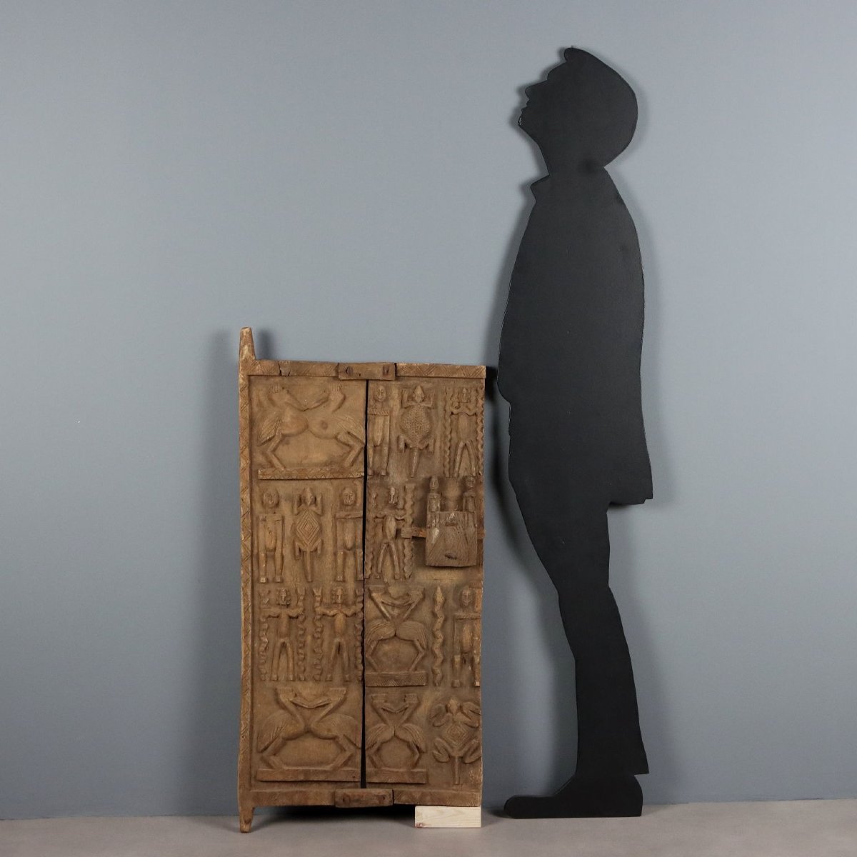 Porta di Granaio Legno Arte Dogon Mali Africa XX Secolo Originale-photo-2