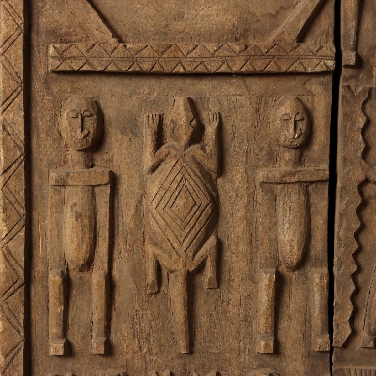 Porta di Granaio Legno Arte Dogon Mali Africa XX Secolo Originale-photo-1