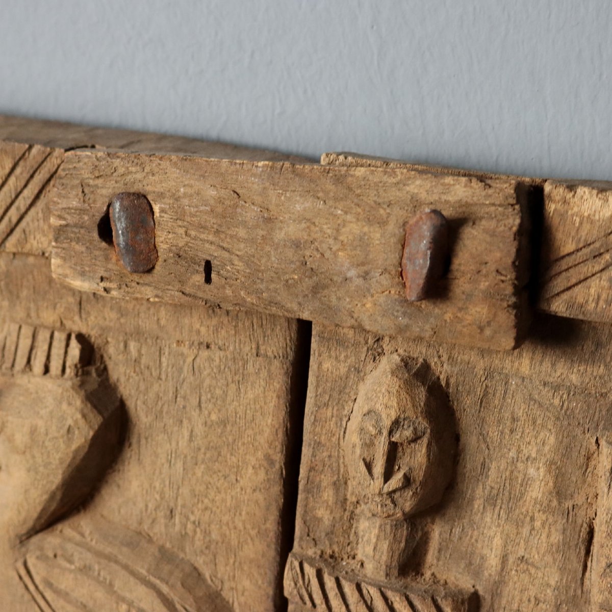 Porta di Granaio Legno Arte Dogon Mali Africa XX Secolo Originale-photo-5