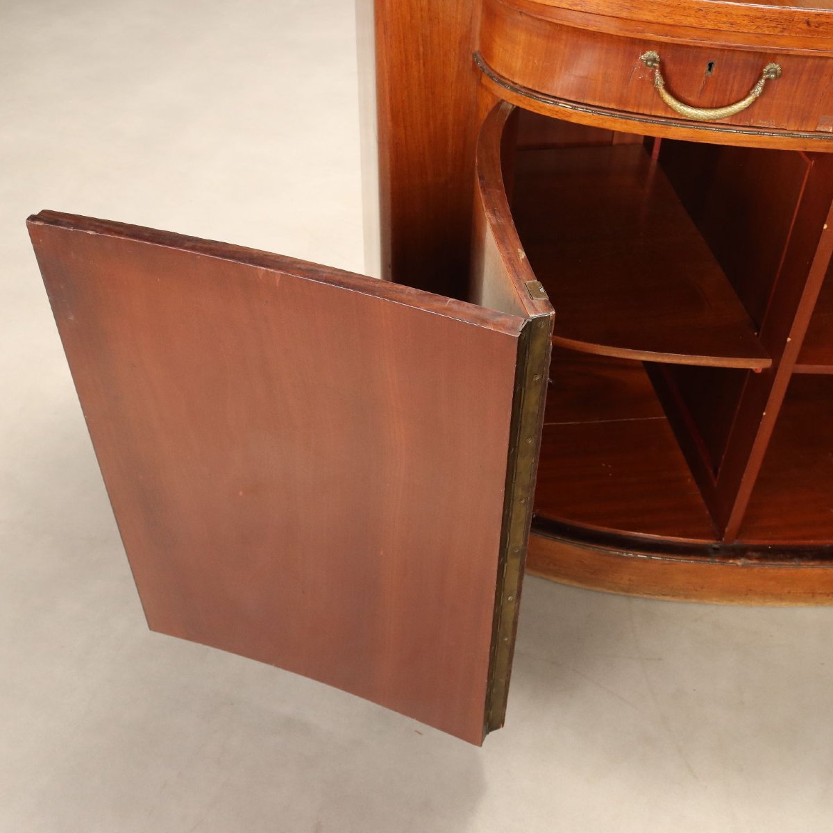 Credenza in Mogano con Marmo e Intarsi in Acero Italia Prima Metà XX Secolo-photo-4