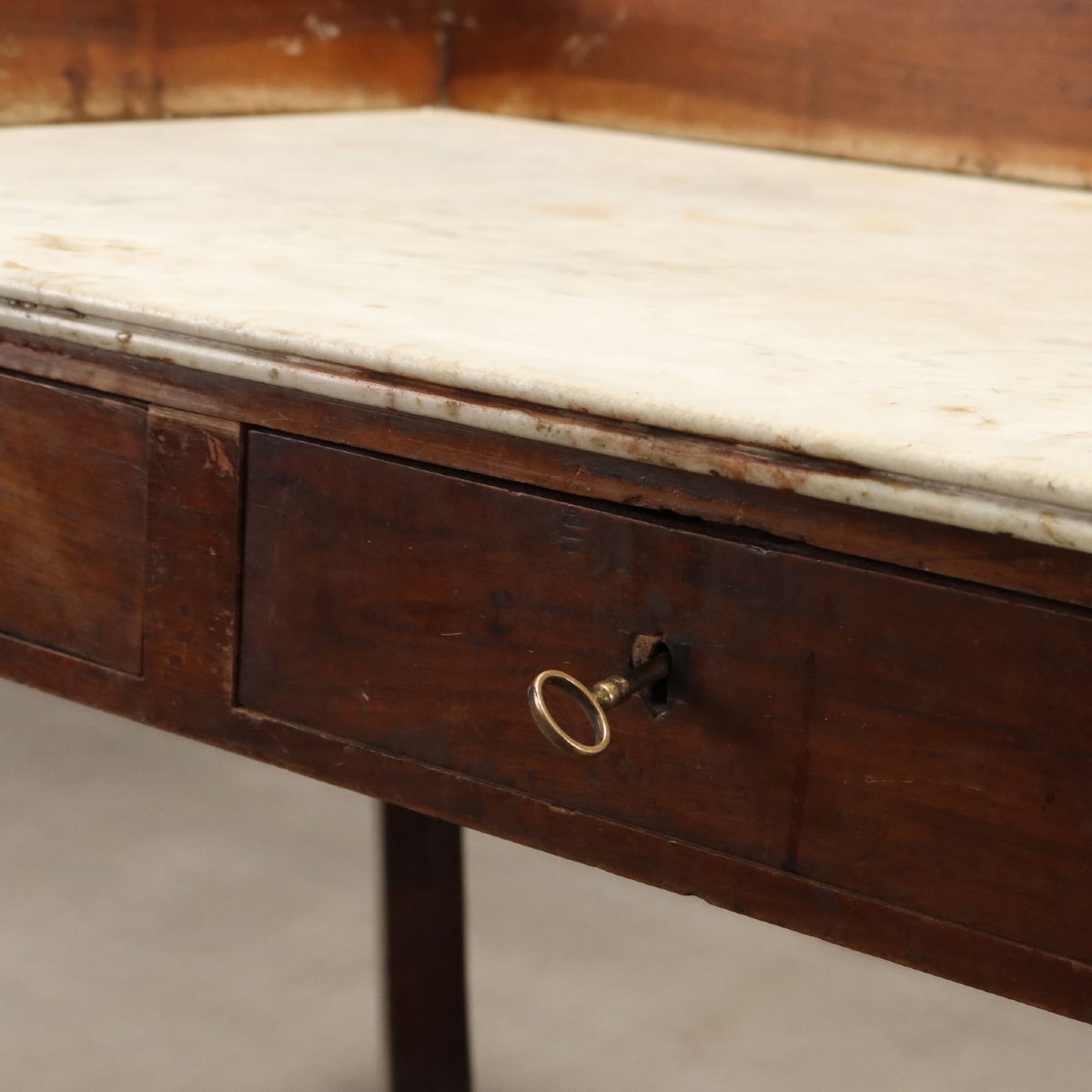 Scrittoio Impero in Noce con Piano in Marmo - Inizio XIX Secolo Italia Inizio XIX Secolo-photo-4