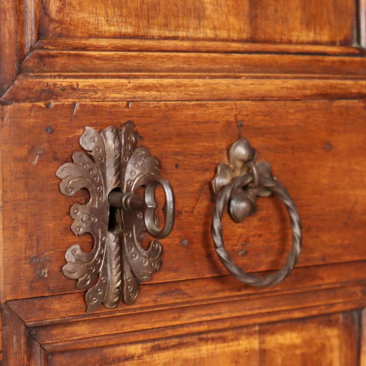 Credenza in Stile Barocco in Noce e Pioppo Italia Prima Metà XX Secolo-photo-4