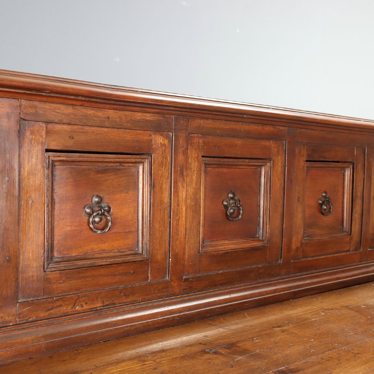 Credenza in Stile Barocco in Noce e Pioppo Italia Prima Metà XX Secolo-photo-5