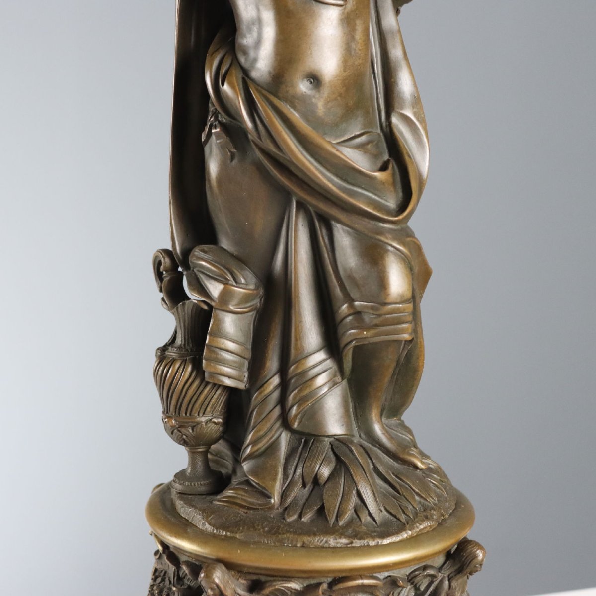 Lampade da Tavolo in Bronzo Stile Neoclassico Italia Inizio XX Secolo-photo-4