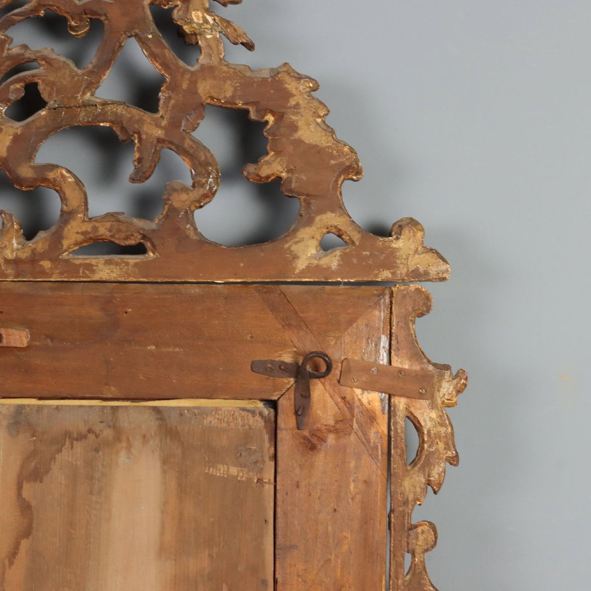 Specchiera in Legno di Tiglio Intagliato e Dorato Piemonte Metà XVIII Secolo-photo-2