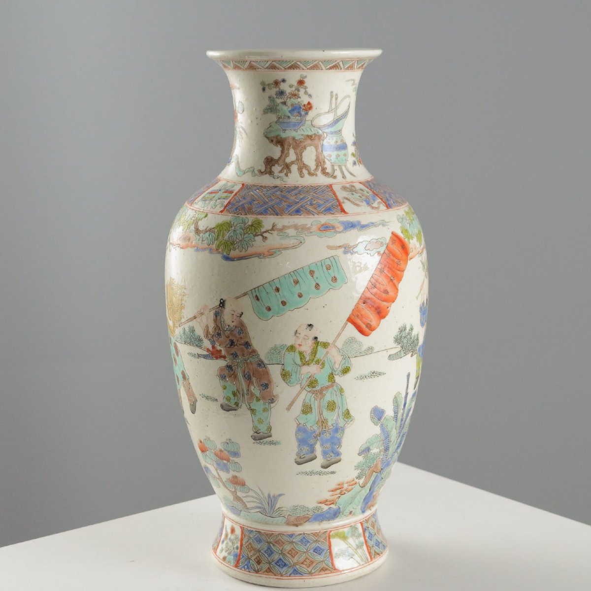 Vaso a Balaustro in Porcellana Cina Fine Epoca Qing 1868-1912-photo-2