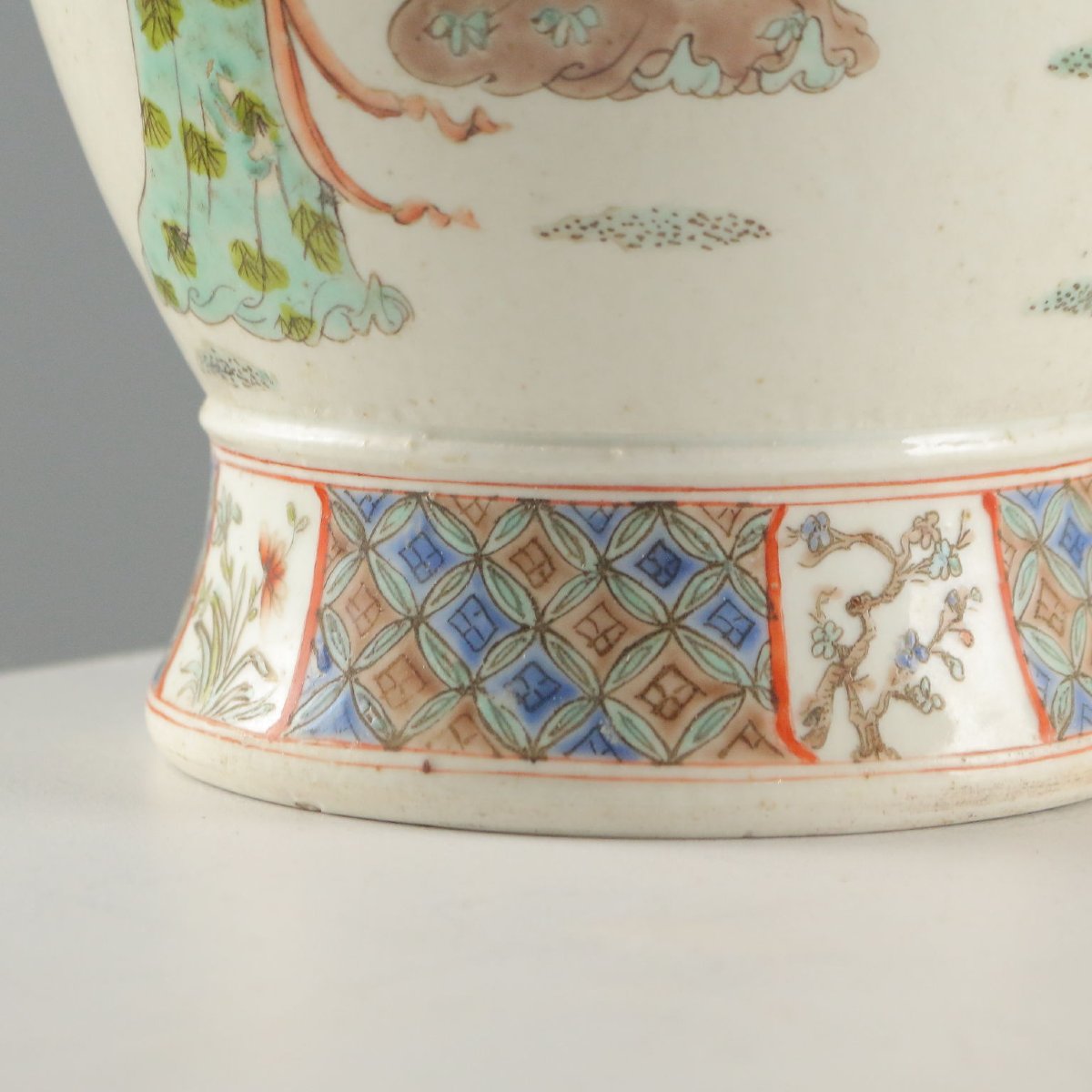 Vaso a Balaustro in Porcellana Cina Fine Epoca Qing 1868-1912-photo-3