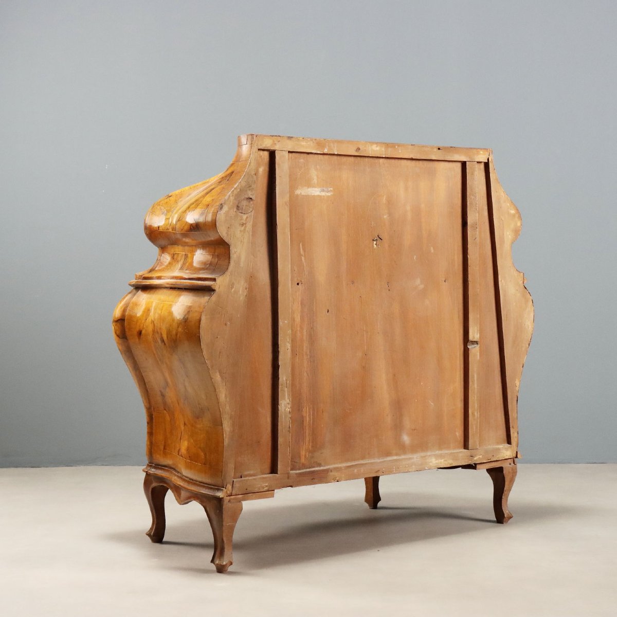 Ribalta Antica Stile Barocchetto Noce Acero Italia XX Secolo Originale-photo-8
