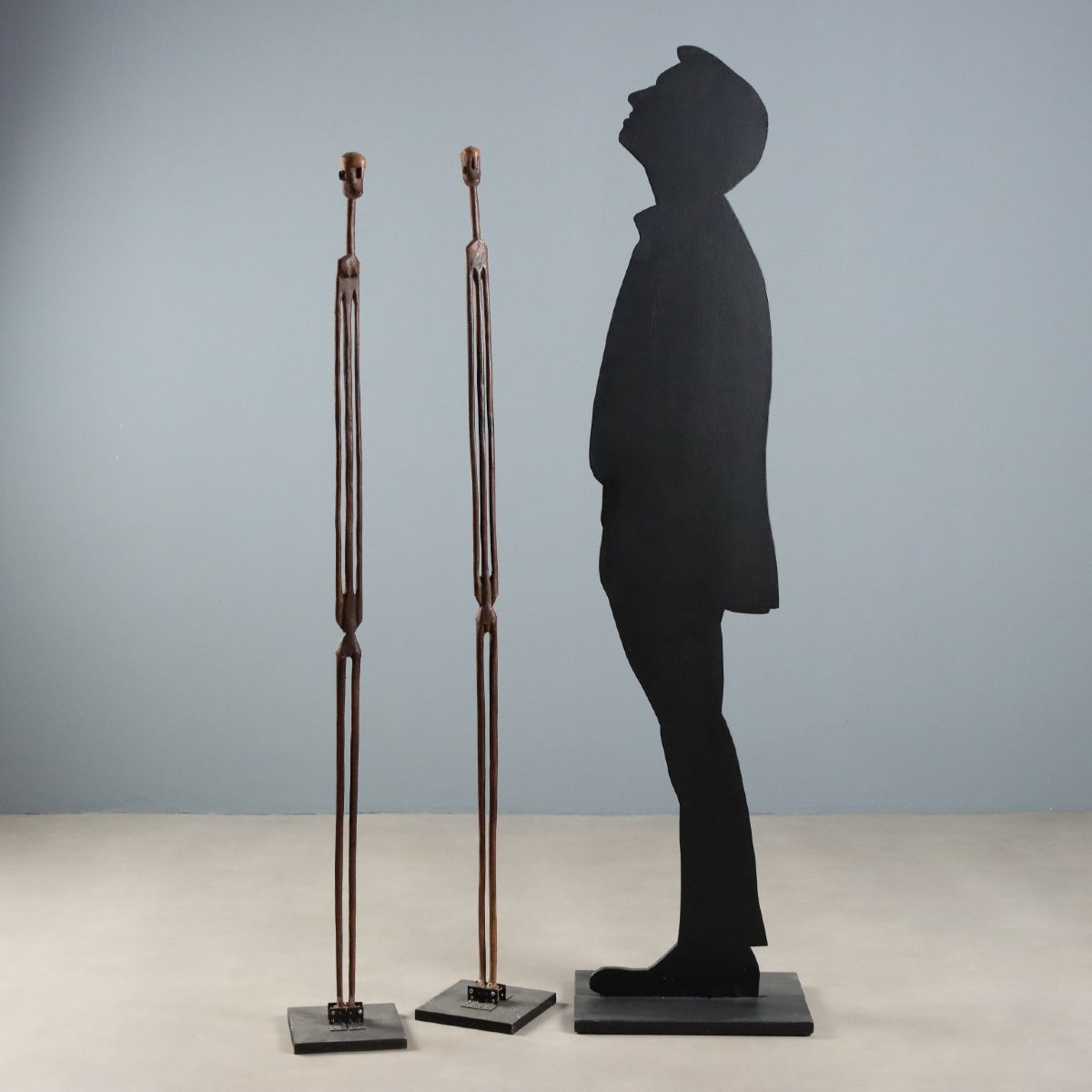 Sculture Africane Antenati in Legno Arte Nyamwezi Tanzania '900 Originali-photo-2