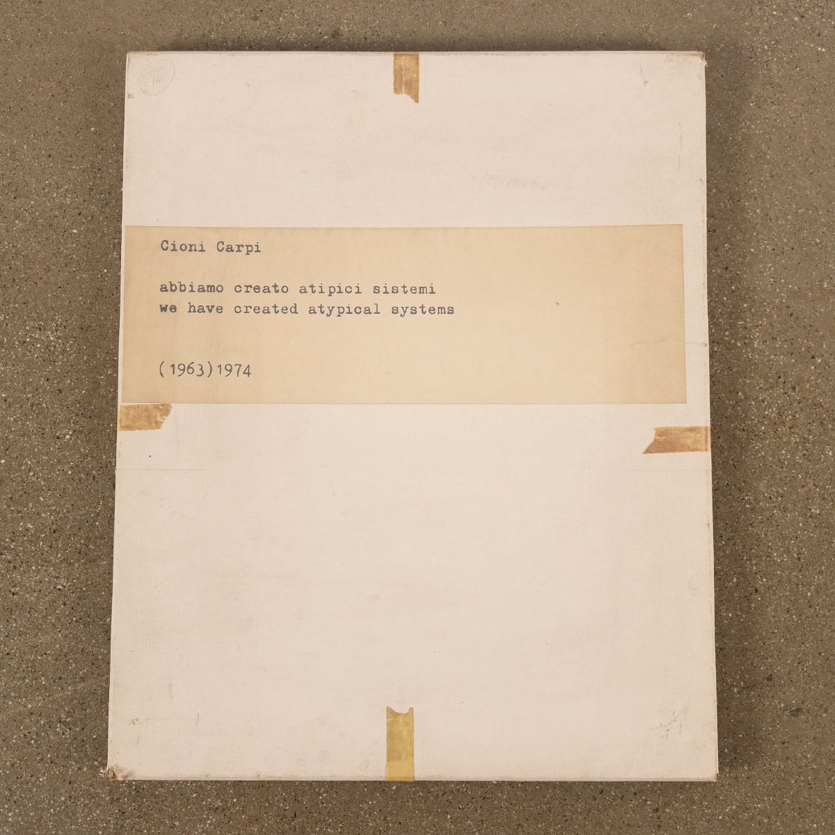 Opera Contemporanea Cioni Carpi 1963/74 Arte Concettuale Tecnica Mista Cornice-photo-8