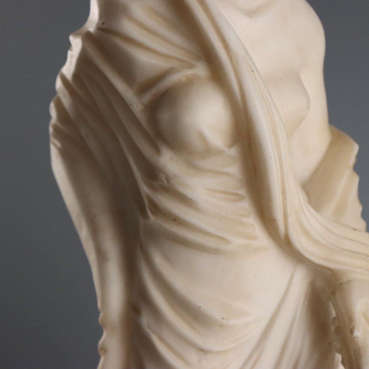 Scultura Matrona Romana Marmo Bianco XIX Secolo Italia-photo-4