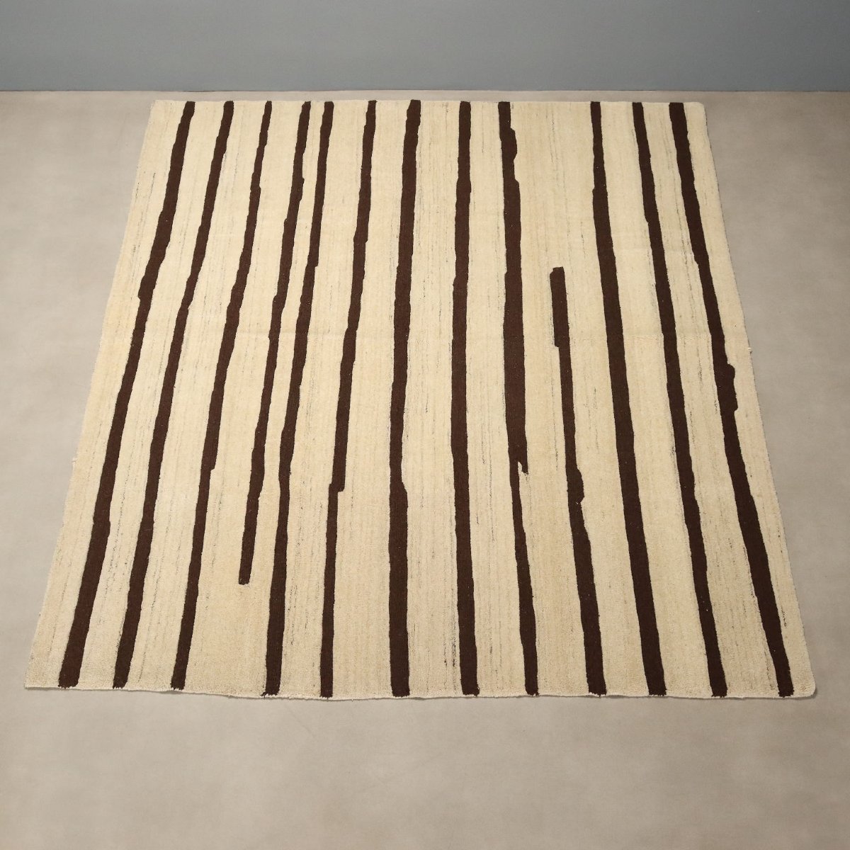 Tappeto Design Sartori Burano Lana Nodo Fine a Righe 255 x 275 cm Originale-photo-4