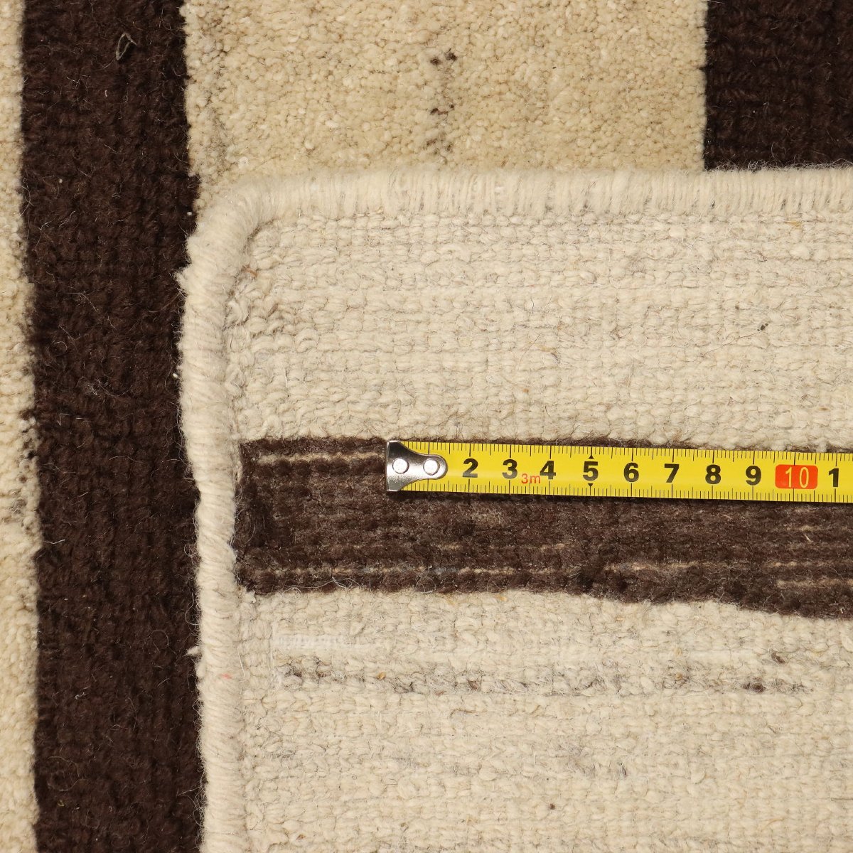 Tappeto Design Sartori Burano Lana Nodo Fine a Righe 255 x 275 cm Originale-photo-4