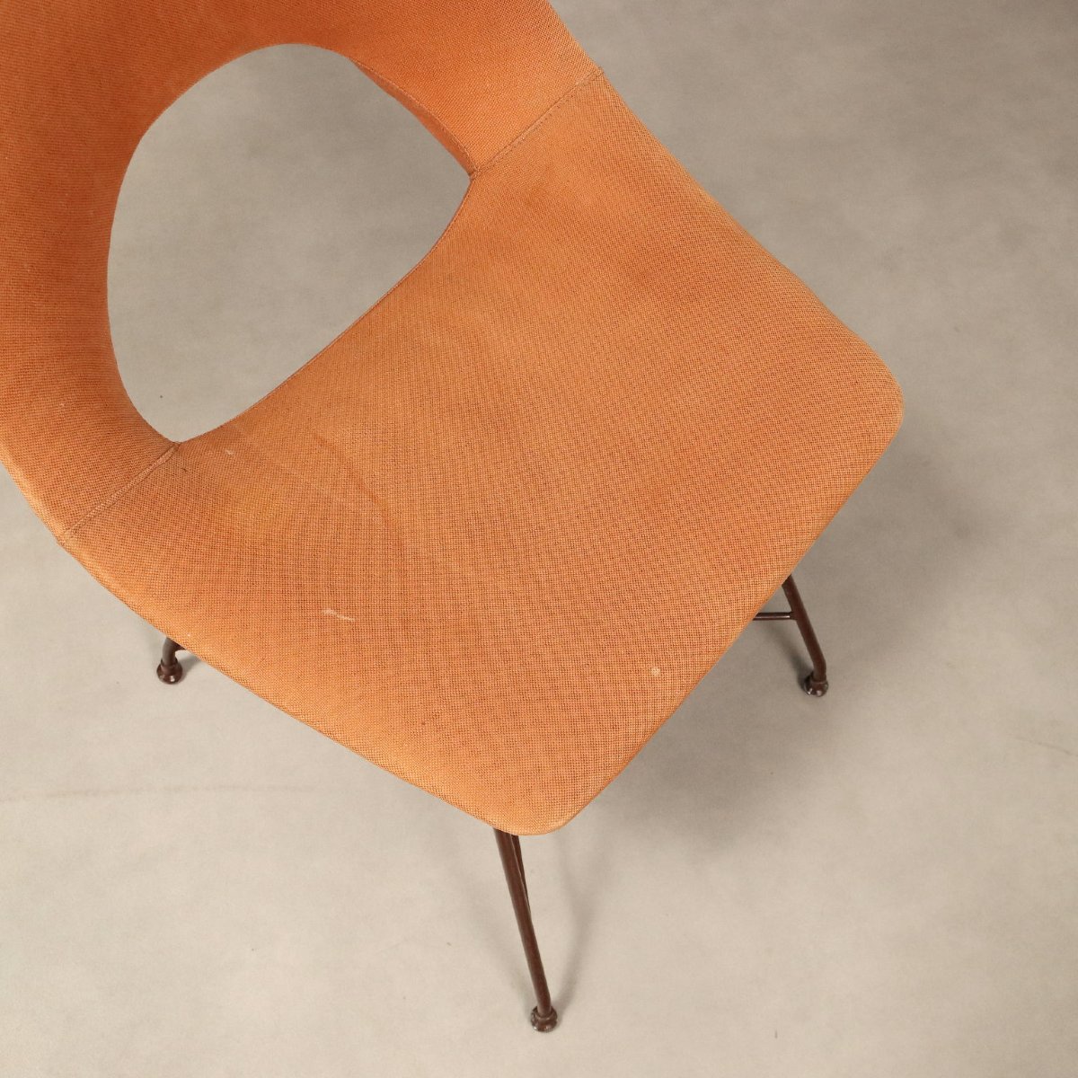 Sedie Saporiti Vintage Design Augusto Bozzi Tessuto Anni 50-60 Originali-photo-4