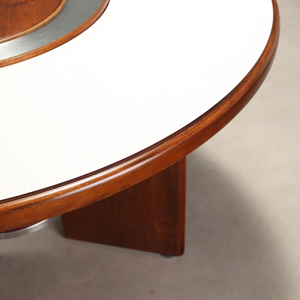 Tavolo Circolare Vintage Design Silvio Coppola per Bernini Anni 60 Originale-photo-4
