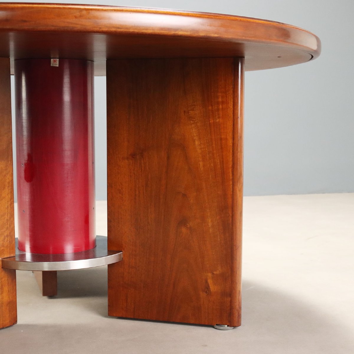 Tavolo Circolare Vintage Design Silvio Coppola per Bernini Anni 60 Originale-photo-6
