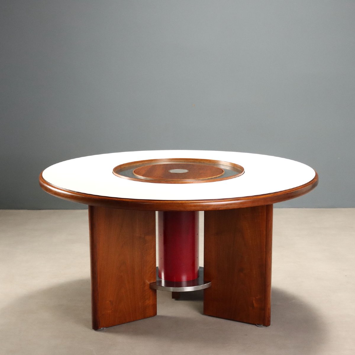 Tavolo Circolare Vintage Design Silvio Coppola per Bernini Anni 60 Originale