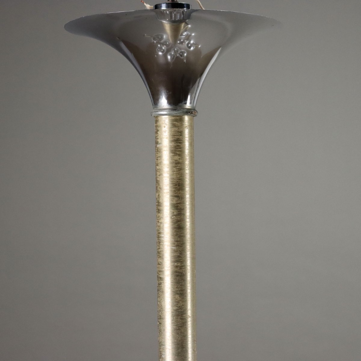 Lampada a Sospensione Vintage Acciaio Vetro Italia Anni 60-70 Originale-photo-4