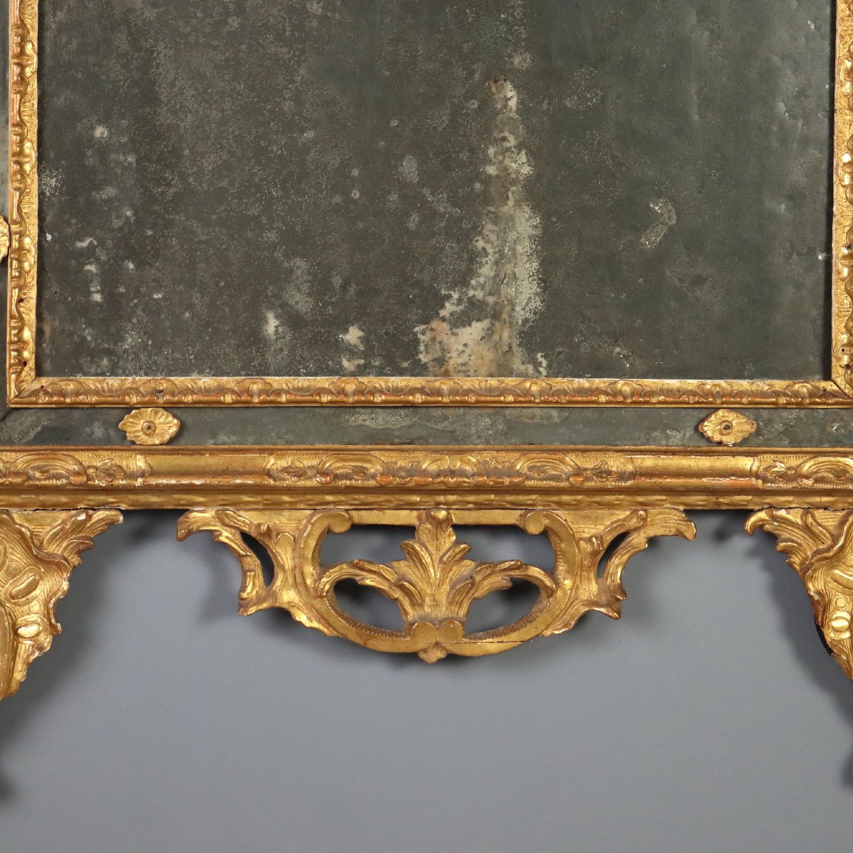Specchiera da Parete in Legno Intagliato e Dorato Piemonte Metà XVIII Secolo-photo-6