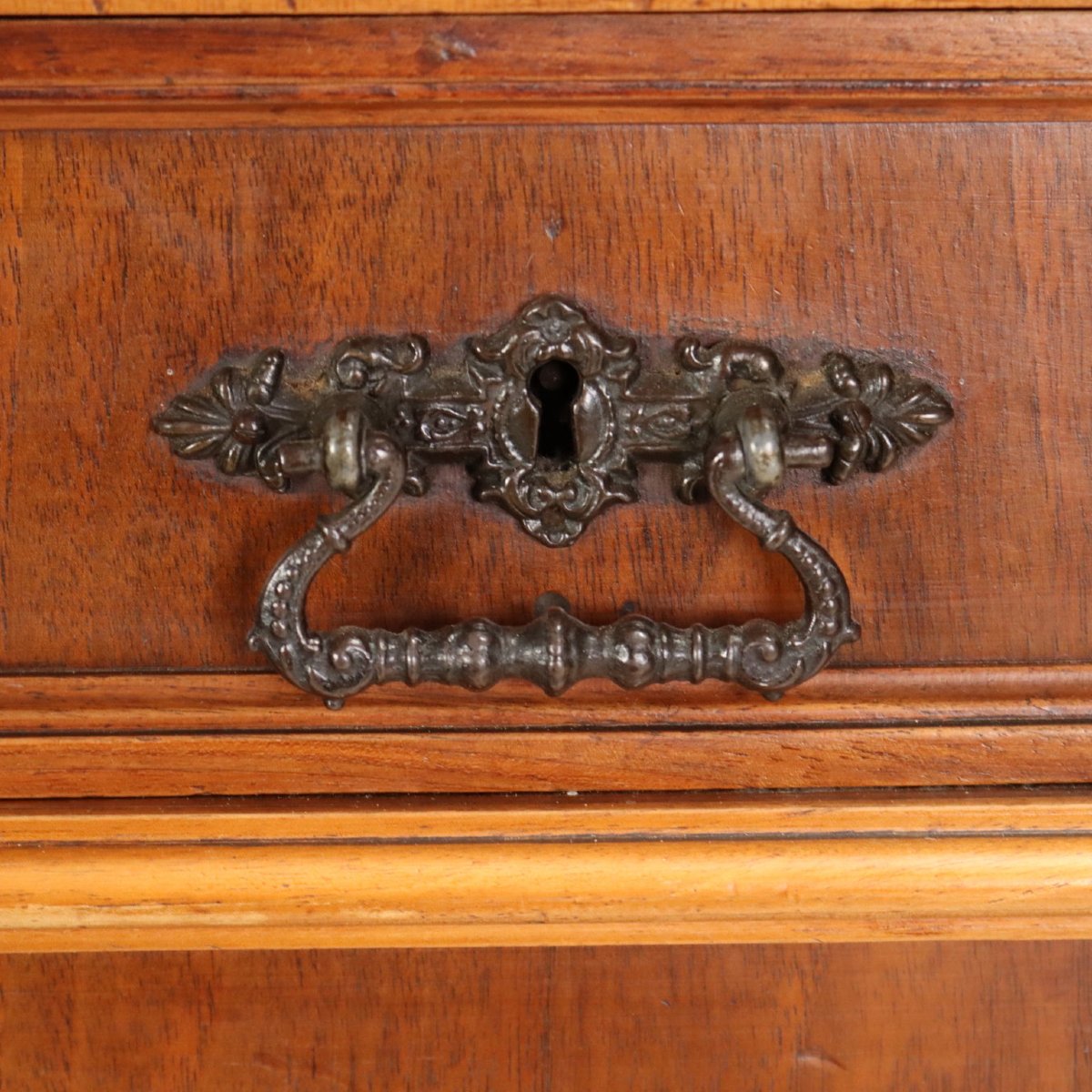 Credenza in Noce con Alzata a Vetro Italia Fine XIX Secolo-photo-5