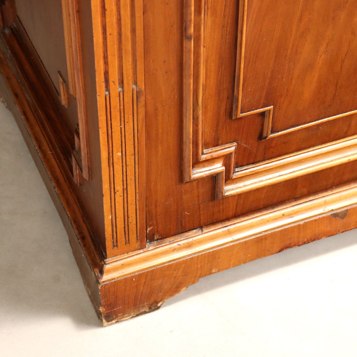 Credenza in Noce con Alzata a Vetro Italia Fine XIX Secolo-photo-8