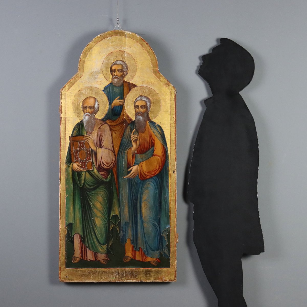 Icona russa con Tre Santi-photo-2