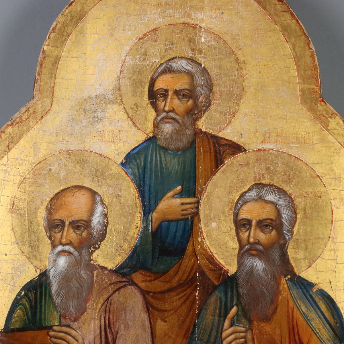 Icona russa con Tre Santi-photo-7