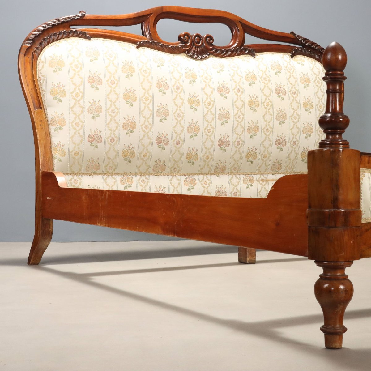 Letto Matrimoniale Luigi Filippo in Mogano Italia Secondo Quarto XIX Secolo-photo-3