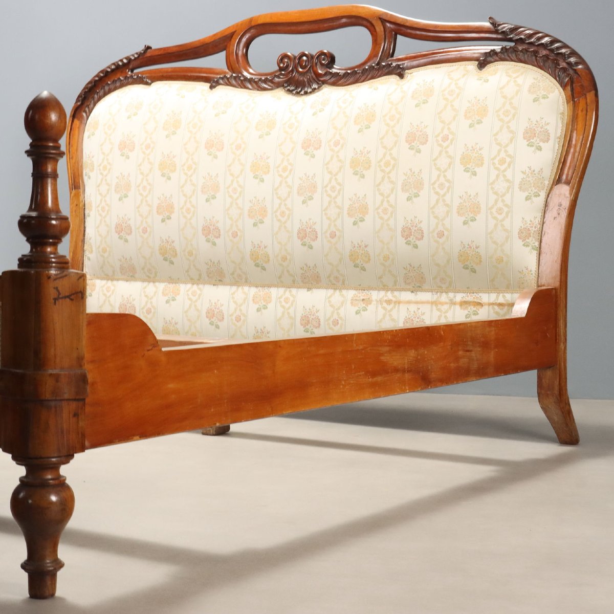 Letto Matrimoniale Luigi Filippo in Mogano Italia Secondo Quarto XIX Secolo-photo-4