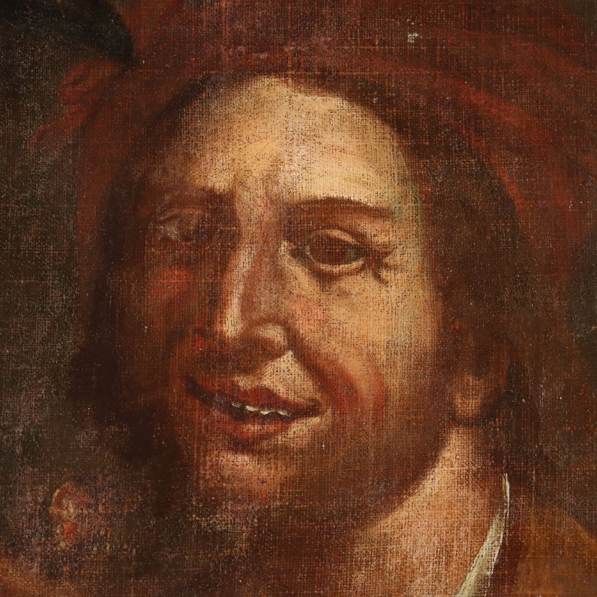 Dipinto Antico Scuola di Giacomo Francesco Cipper Figura Maschile 700-photo-4