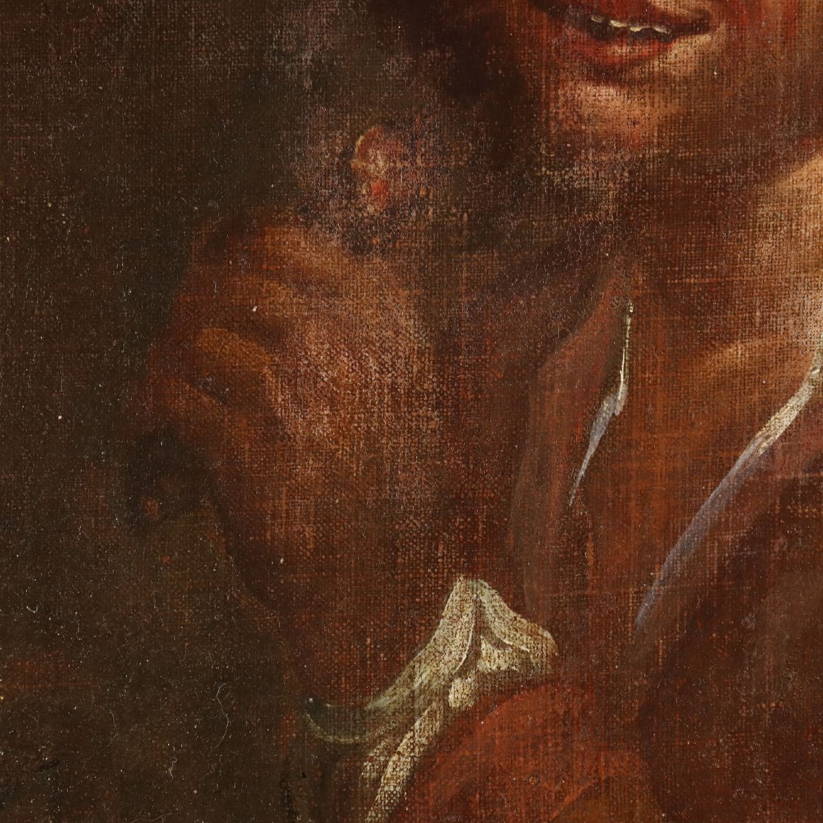 Dipinto Antico Scuola di Giacomo Francesco Cipper Figura Maschile 700-photo-2