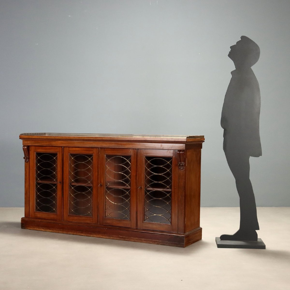 Credenza Vittoriana in Mogano Inghilterra Fine XIX Secolo-photo-2