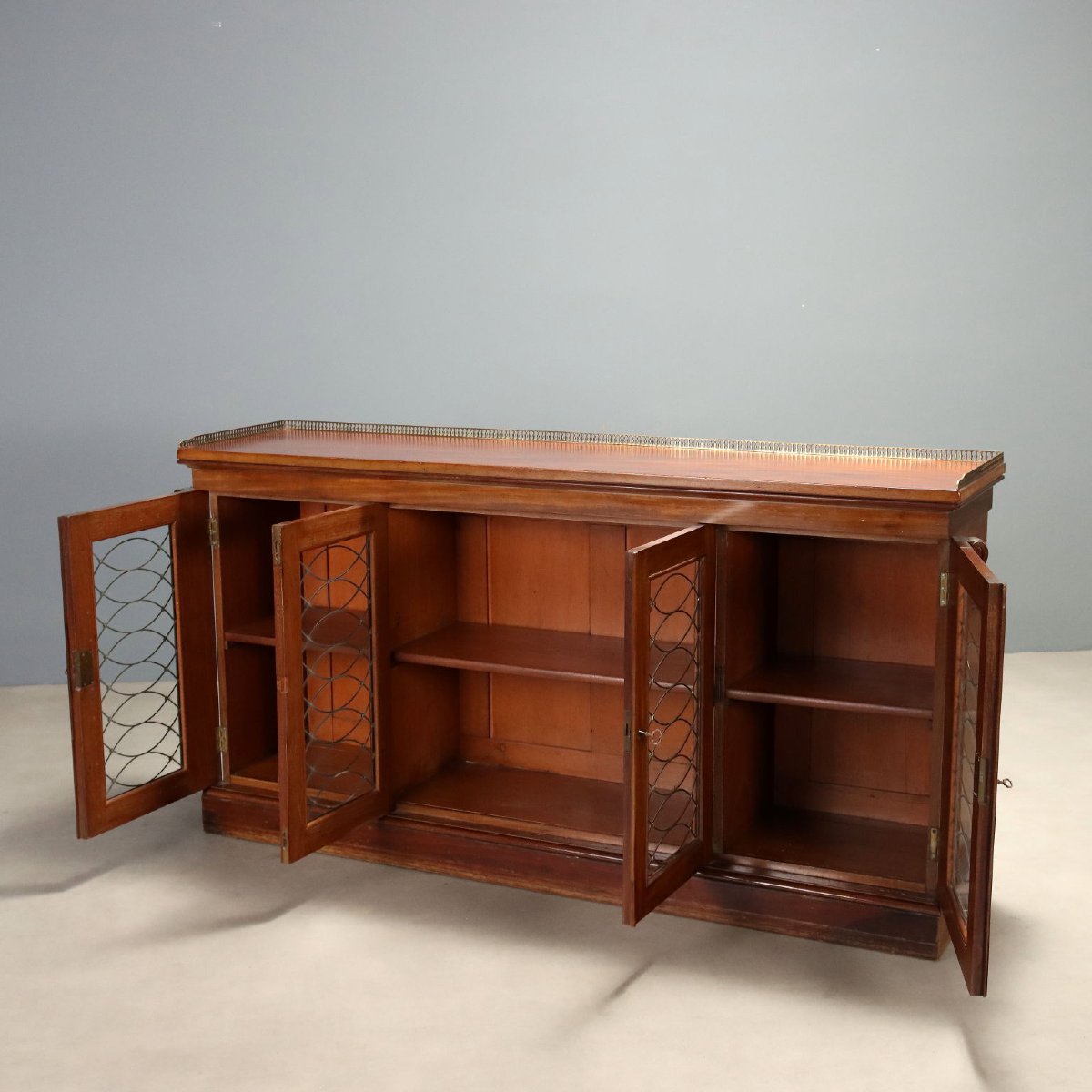 Credenza Vittoriana in Mogano Inghilterra Fine XIX Secolo-photo-1