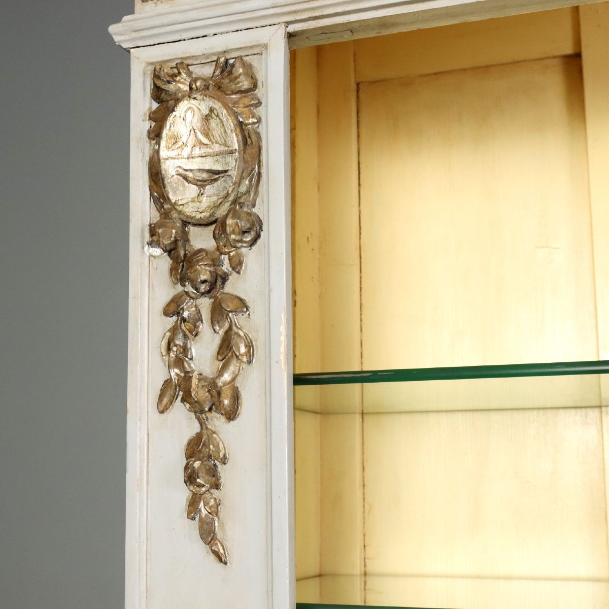 Credenza Doppio Corpo in Abete Laccato - Italia XIX Secolo Italia, metà XIX Secolo-photo-1