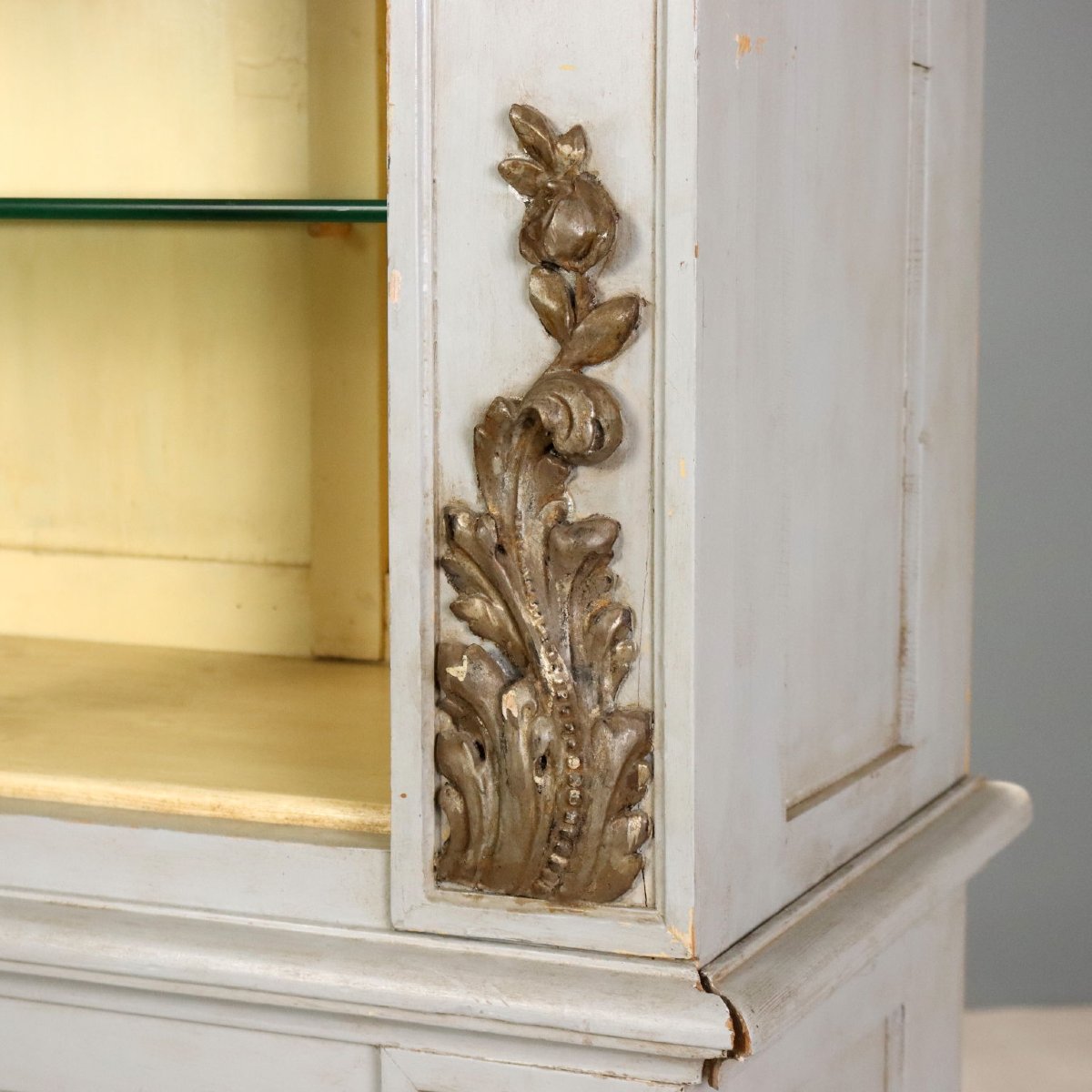Credenza Doppio Corpo in Abete Laccato - Italia XIX Secolo Italia, metà XIX Secolo-photo-4