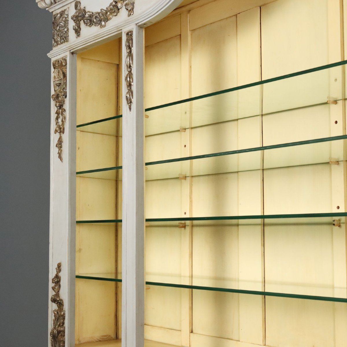 Credenza Doppio Corpo in Abete Laccato - Italia XIX Secolo Italia, metà XIX Secolo-photo-7