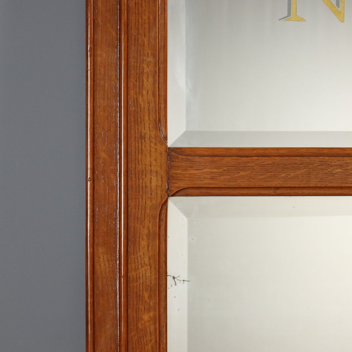 Grande Specchiera Liberty in Rovere Intagliato Italia XX Secolo Originale-photo-3