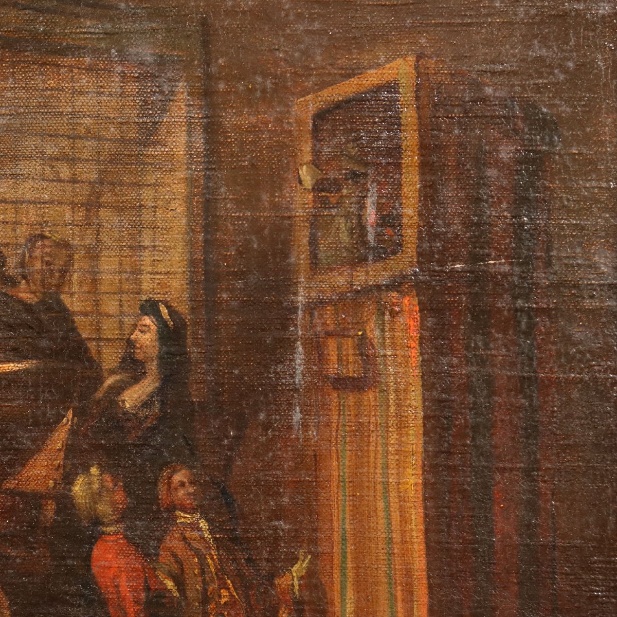 Francesco Guardi Il Parlatorio delle Monache di San Zaccaria Copia XIX Secolo-photo-3