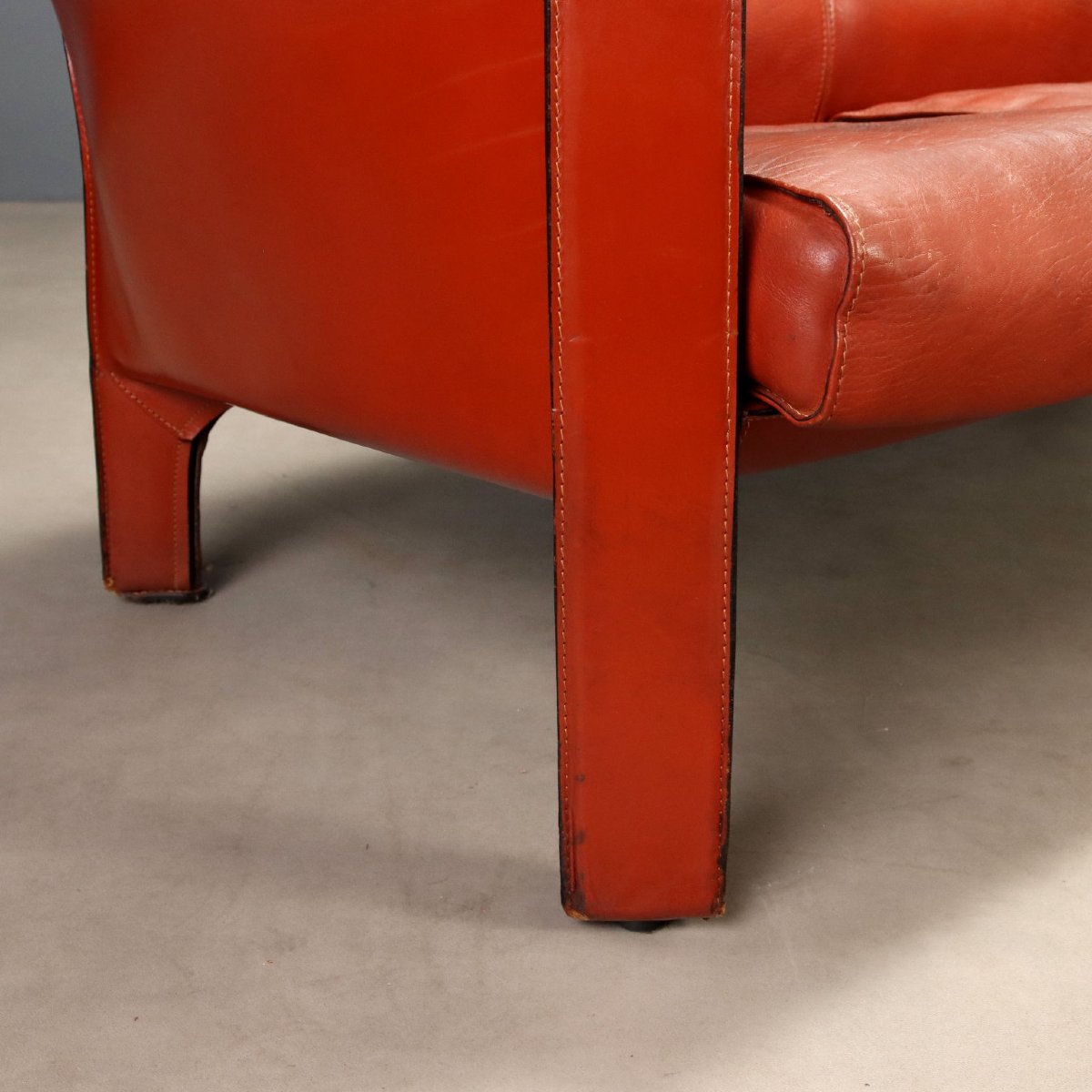Divano Cassina CAB 415 Vintage Design Mario Bellini Anni 80 Originale-photo-3