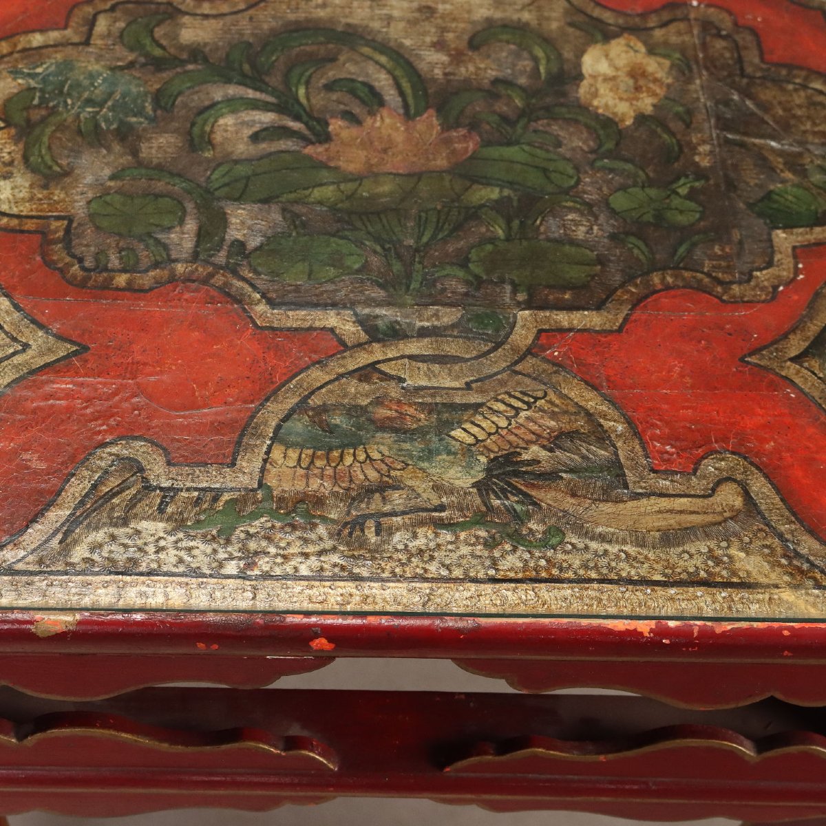 Tavolino da Centro in Stile Chinoiserie Cina XIX Secolo-photo-3