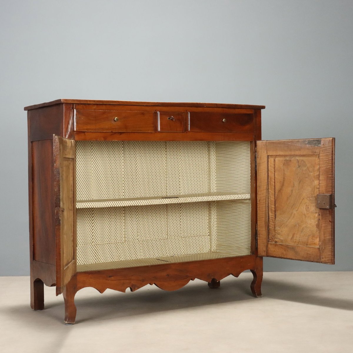 Credenza Barocca in Noce Francia Inizio XIX Secolo-photo-5